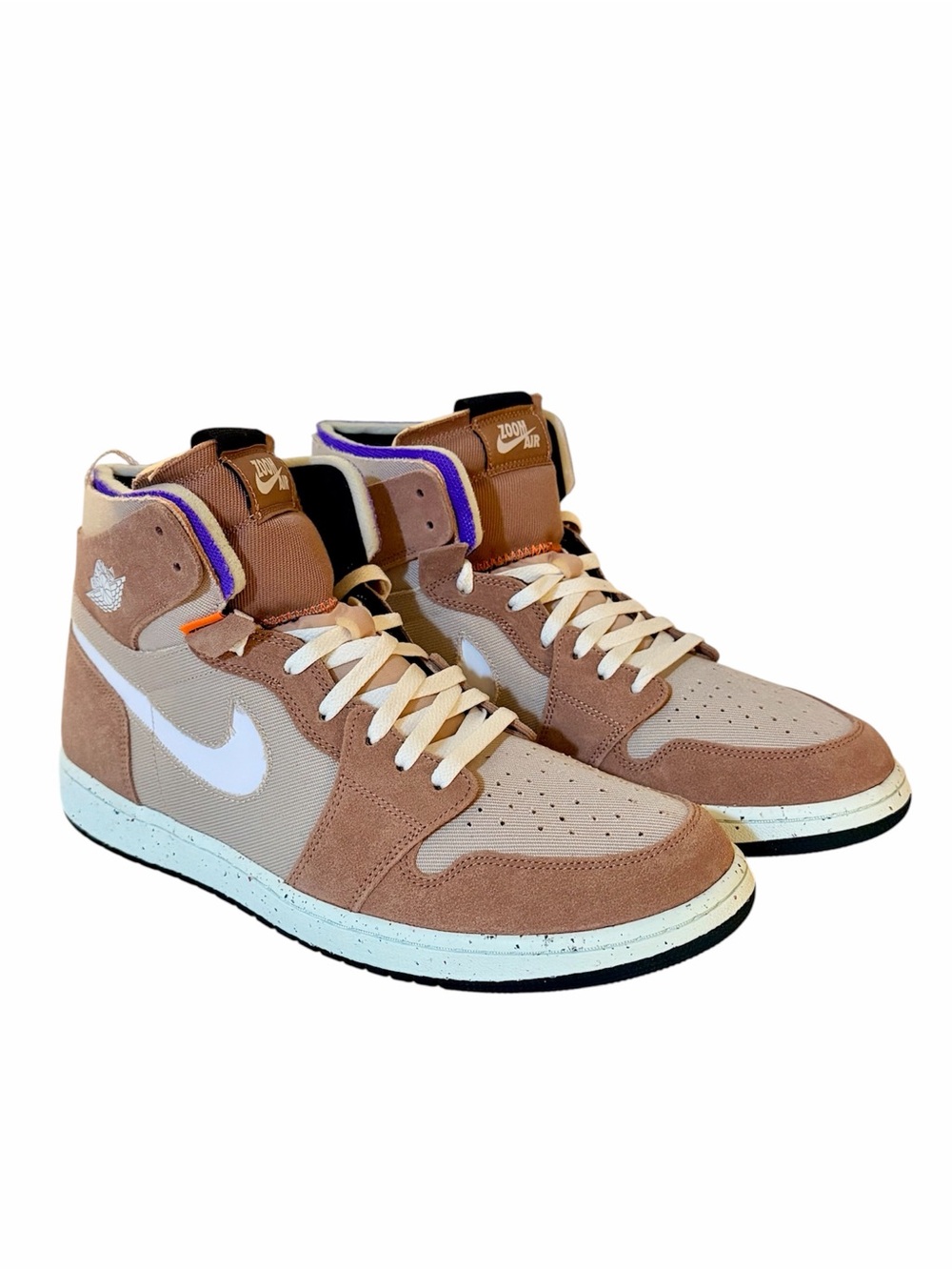 Nike Air Jordan 1 Zoom Air CMFT “Fossil Stone” Men’s Sneaker Size 14 CT0978-201